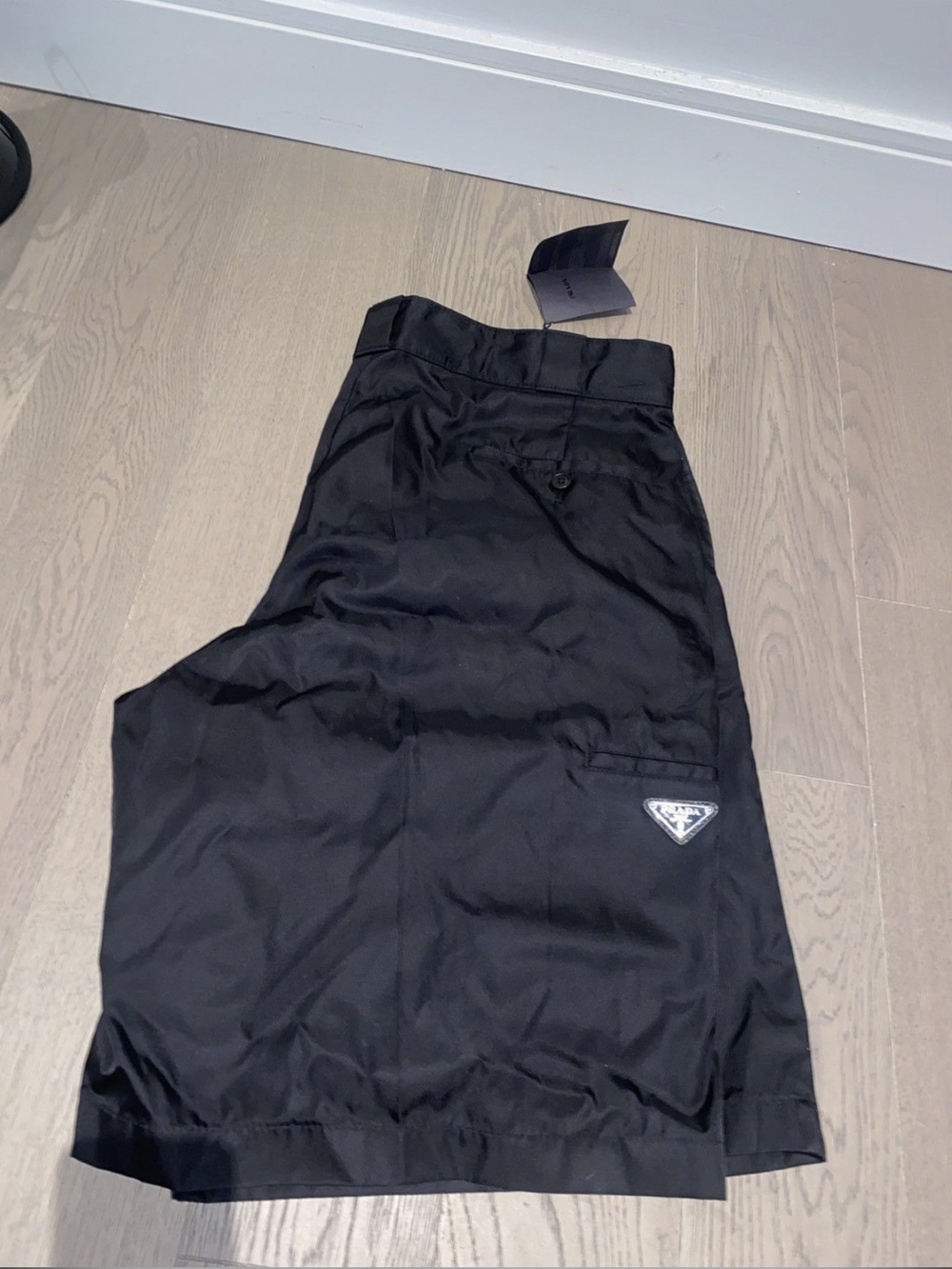 Prada Black Nylon shorts